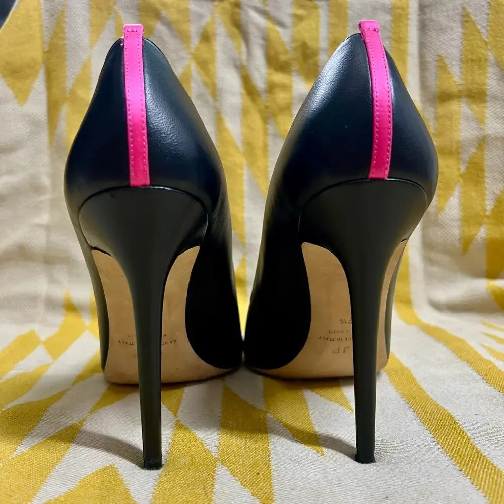 SJP Sarah Jessica Parker Fawn Pointed Toe Dress Pumps | Black 110mm | 39.5 9.5 - Picture 2 of 7